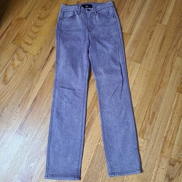 3x1 Size 26 Stevie High Rise Straight Jeans in Grape Soda - Picture 3 of 9